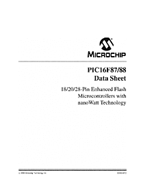 DataSheet PIC16F87 pdf